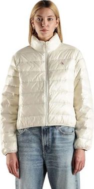 [AP] Calvin Klein Jeans Damska kurtka puchowa UL DOWN SHINE PUFFER J20J224698, biała (kość słoniowa), S, Biały (kość słoniowa), S