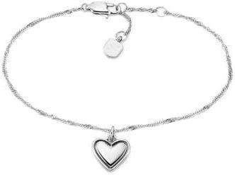 Fossil damska bransoletka łańcuszkowa ze stali szlachetnej z zapięciem karabińczykowym