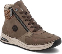 Zdjęcie Brązowe Botki Rieker Solidne Ocieplane Buty Damskie - Radziejów