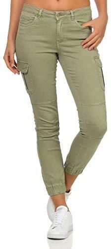 Jean Ado Fille ONLMISSOURI Slim Fit Pantalon Cargo | Vert Foncé Pantalon Fille