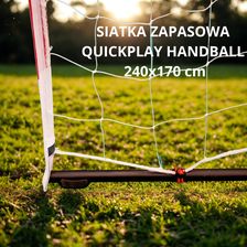 Zdjęcie Quickplay Siatka Zapasowa Do Bramki Piłki Ręcznej Handball 240X170 cm ,Biała - Gniewkowo