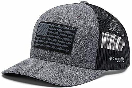 Columbia Cappello Unisex PFG Mesh Fish Flag: Berretto Pesca Traspirante Con Retro A Rete
