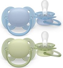 Zdjęcie PHILIPS AVENT Smoczek ortodontyczny Ultra Soft 0-6m 2 szt. SCF091/37 - Ostroróg