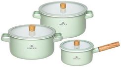 Zdjęcie Gerlach Zestaw Garnków Natur Enamel Pastelowa Zieleń 6el. - Ryn