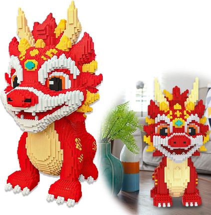 30 Cm Nowe Klocki Konstrukcyjne Dragon Zabawka Do Samodzielnego Montażu 