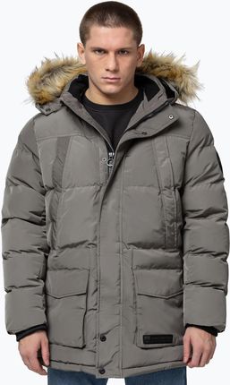 Kurtka zimowa męska Pitbull Forest Hooded Parka taupe