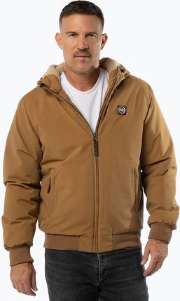 Kurtka zimowa męska Pitbull Elkwood 3 Sherpa Hooded honney yellow