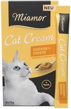 Zdjęcie Miamor Cat Cream Kurczak Z Serem Kremowa Przekąska Dla Kota Z Tauryną 6X15G - Pilica