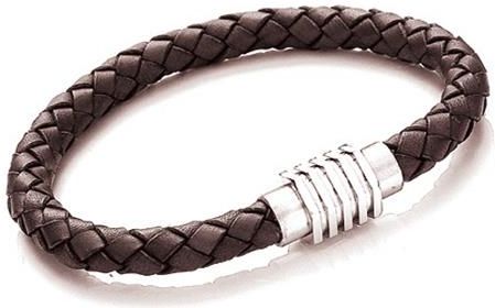 Midhaven Brązowa bransoletka skórzana T1054