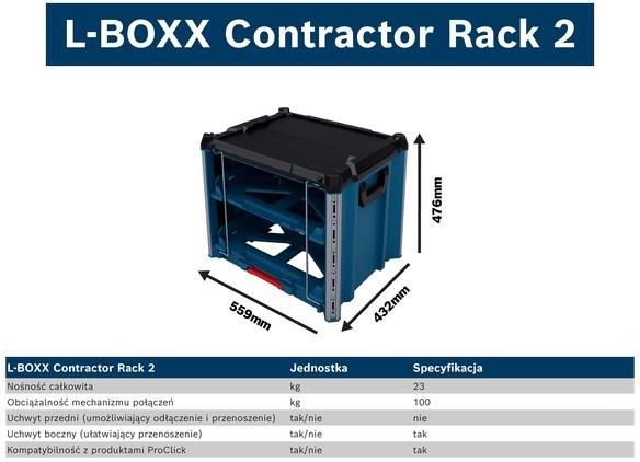 Bosch L-BOXX Contractor Rack 2 Professional 1600A037E4 - Opinie i ceny ...
