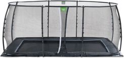 Zdjęcie Trampolina naziemna Dynamic EXIT 305x519cm z siatką zabezpieczającą - czarna - Pasym