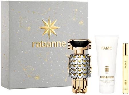 Paco Rabanne Fame zestaw woda perfumowana spray 80ml + balsam do ciała 100ml + woda perfumowana spray 10ml