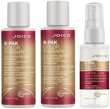 Joico K-Pak Color Therapy odbudowujący zestaw podróżny do włosów farbowanych | szampon odżywka spray