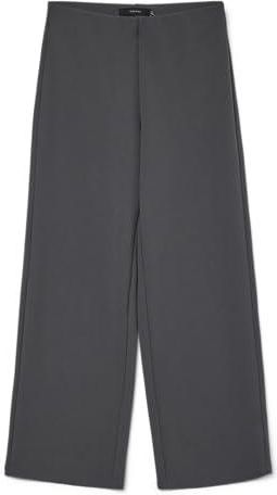 VERO MODA Vmmaya Bestie MW Loose Pantaloni Noos, Grigio Scuro mélange, XS x 34L