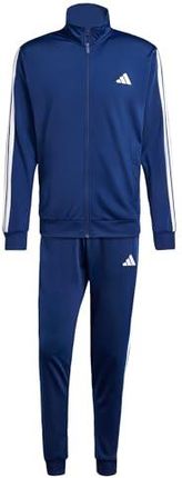 adidas Mężczyźni SPORTSWEAR BASIC 3 STRIPES TRICOT TRACKSUIT, Dark Blue, S