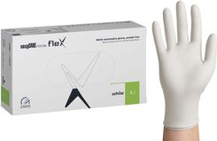 Zdjęcie Zarys International Group Rękawice Diagnostyczne Nitryl Flex Easycare L Białe 100szt. - Susz