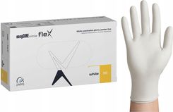 Zdjęcie Zarys Rękawice Diagnostyczne Nitryl Flex Easycare M Białe 100 Szt - Skórcz
