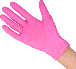 Zdjęcie A-Z Biuro Nitrylowe Rękawice Diagnostyczne Różowe M 100Szt. - Orzysz