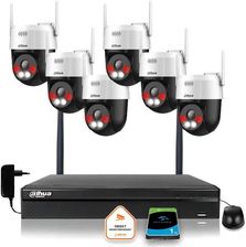 Zdjęcie Zestaw monitoringu IP Dahua Bezprzewodowa 6 kamer 5MPx P5AE-PV i rejestrator - Kraków