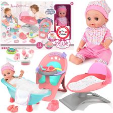 Zdjęcie Lalka bobas Martynka mówi śpiewa pl pije sika zestaw 3w1 wanienka krzesełko - Piła