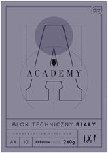 Zdjęcie Interdruk Spółka Akcyjna Blok Techniczny Academy A4/10 Biały 240G - Skawina