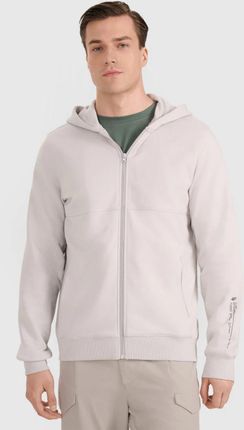 Męska bluza rozpinana z kapturem 4F 4FWAW25TSWSM1903 - szara