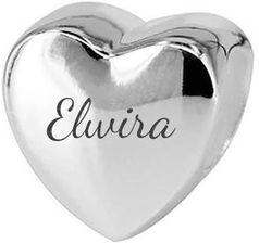 Zdjęcie Larezo Charms srebrny Elwira srebro 925 + GRAWER - Krynica-Zdrój