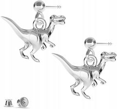 Zdjęcie Larezo Kolczyki srebrne Dinozaur T-rex 925 - Jedlicze
