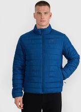 Zdjęcie Męska kurtka puchowa pikowana 4F 4FWAW25TDJAM597 - niebieska - Trzebinia
