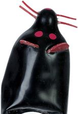 Zdjęcie Condomerie Handpainted Novelty Black Mouse XL 1szt. - Żory