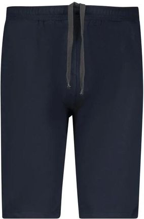 Duże męskie krótkie spodenki dresowe Adamo 159202-360 granatowe