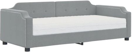 Gravora Jasnoszara Leżanka 2-W-1 Z Materacem 213x100x66,5cm (G0265616)