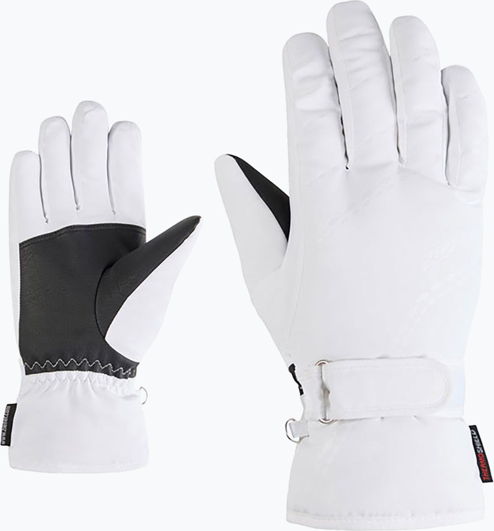 Ziener Dames KEVA-Z skihandschoenen/wintersport | Primaloft, warm, waterafstotend, zwart, 7,5