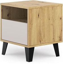 Zdjęcie Mebel Bos Szafka Nocna Borg 1S Dąb Artisan Kaszmir - Kutno