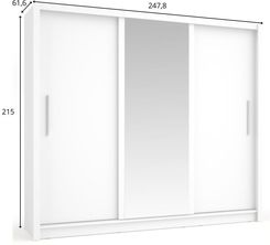 Zdjęcie Fabryka Mebli Meblosiek Szafa Przesuwna Baku 13 250 Biały - Bartoszyce