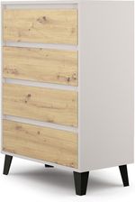 Zdjęcie Mebel Bos Komoda Borg 4S/70 Kaszmir Dąb Artisan - Jeziorany