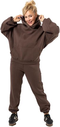 Ciepły gruby komplet dresowy bluza + spodnie STELLA