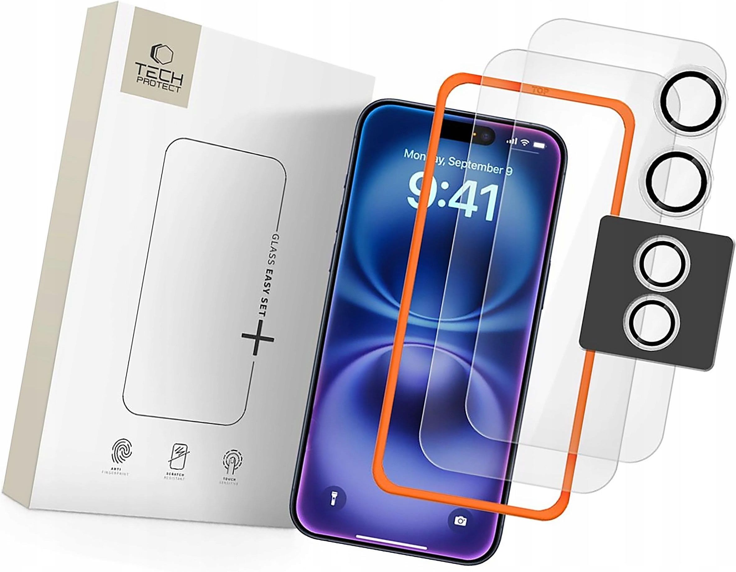 Tech-Protect Szkło Hartowane Easy Set+ 3-Pack Do Iphone 17 ...
