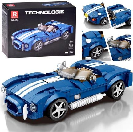 Jokomisiada Klocki Techniczne Sportowe Auto Niebieski Klasyczny Roadster Za5792 312 El.
