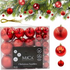 Zdjęcie Bombki MICA 8 cm Czerwony (46 sztuk) - Skarżysko-Kamienna