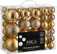 Zdjęcie Bombki MICA 8 cm Miedziany (46 sztuk) - Głubczyce