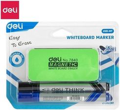 Zdjęcie Deli Marker Suchościeralny 2Mm 2Szt. + Gąbka - Kielce