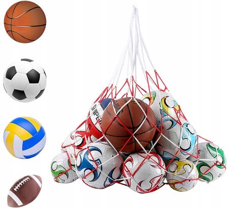 Siatka Na Piłki Nylonowa 10 14 Piłek Wytrzymały Worek Prezent