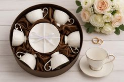 Zdjęcie Komplet 6 filiżanek 220 ml + spodki Dubai - Wadowice