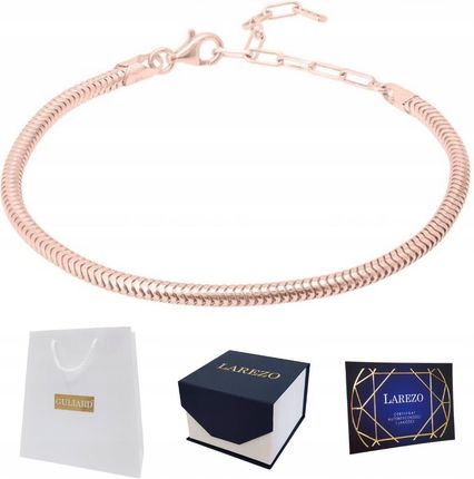 Larezo BRANSOLETKA złota do charms baza 18 cm