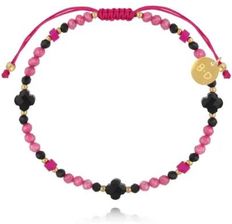 Zdjęcie By Dziubeka Bransoletka fuksjowa z turmalinami BMT0310 | Dostawa 24h | Kod rabatowy: NASTART | Autoryzowany sklep | Oryginalne opakowanie - Skwierzyna