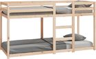 Gravora Drewniane łóżko piętrowe sosnowe 205,5 x 85,5 112 cm naturalne (G0866515)