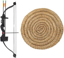 Zdjęcie Tm Łuk Bloczkowy Crosman Elkhorn + Mata Łucznicza Słomiana Mf Trade 65cm Zestaw - Bukowno