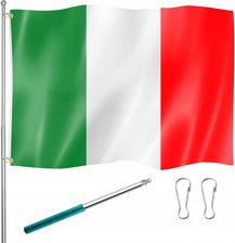 Zdjęcie Flaga włoska z tkaniny pongee, bandiera italiana in tessuto pongee 150x90cm - Dąbrowa Górnicza