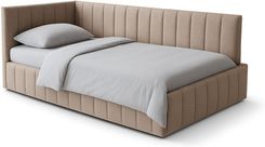 Zdjęcie Tapicerowane łóżko pojedyncze z pojemnikiem Teddy 90x200 - Halinów